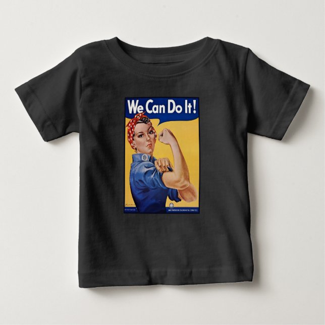 Camiseta Rosie the Riveter: Forte Empoderamento feminino (Frente)