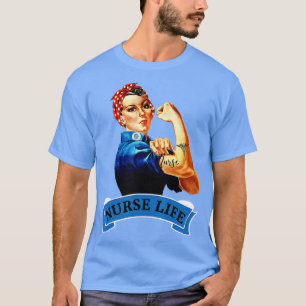 Camiseta Rosie the Riveter Vintage Enferse Life RN Apprecia
