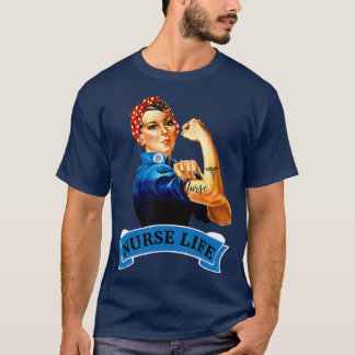 Camiseta Rosie the Riveter Vintage Retro Nurse Life RN
