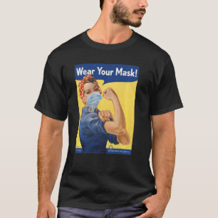 Camiseta Rosie, Vista Sua Máscara De Máscara Para As Mães