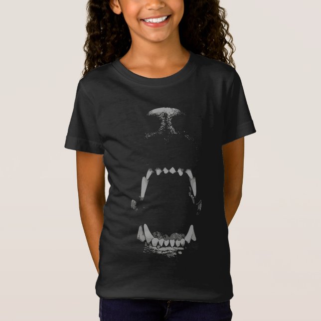 Camiseta Rosnar de Animal Preto e Branco Feroz (Frente)
