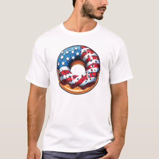 Camiseta Rosquinha americana doce - Comida dos EUA