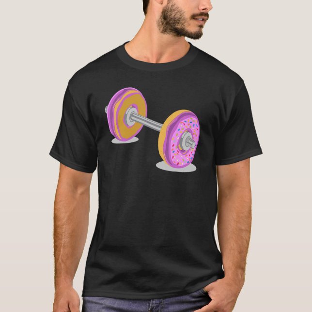 Camiseta Rosquinha Barbell Weightelevation Exercício Muscle (Frente)