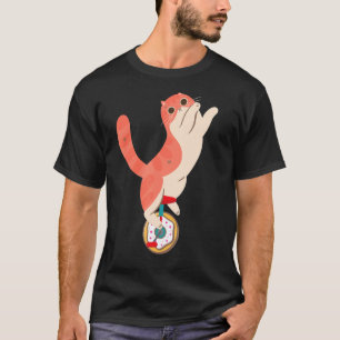 Camiseta Rosquinha Bicicleta Gatos Doces & Pastéis