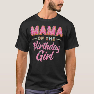 Camiseta Rosquinha Bonita-Mamãe-Aniversário-Menina-Camisa-D