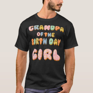 Camiseta Rosquinha Bonita Vovô Aniversário Garota Doce Famí