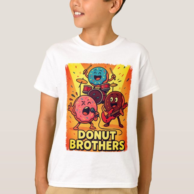 Camiseta Rosquinha Brothers Rock Banda (Frente)