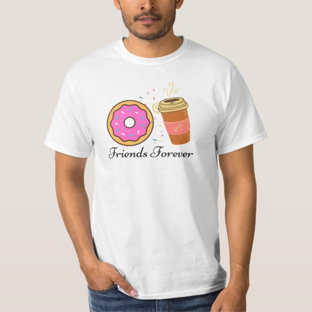 Camiseta Rosquinha Café Amigos para Camisa-T (Frente)