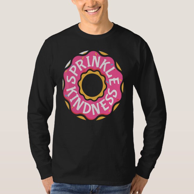 Camiseta Rosquinha Cobertura Rosa Com Chocolate Doce (Frente)