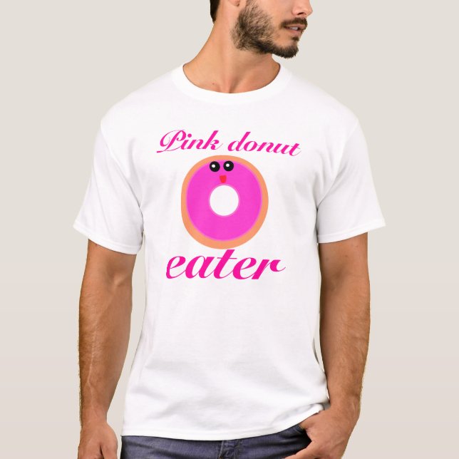 Camiseta rosquinha cor-de-rosa (Frente)
