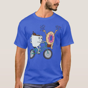 Camiseta Rosquinha de café e bicicleta