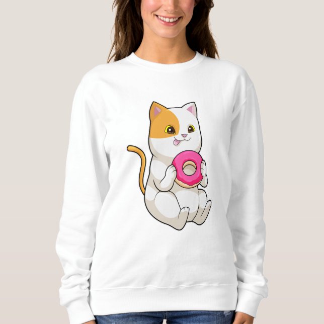 Camiseta Rosquinha de comida de gato (Frente)