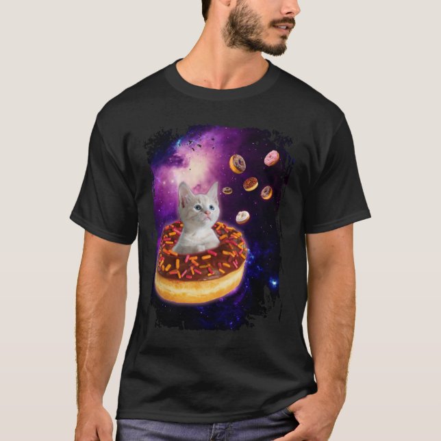 Camiseta Rosquinha de dentro de Gato Cortado no Espaço (Frente)