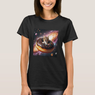 Camiseta Rosquinha De Gato Espacial Engraçada Rosquinha Doc