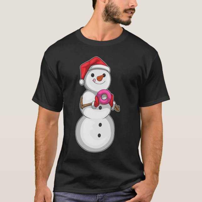 Camiseta Rosquinha de Natal de Snowman (Frente)