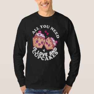 Camiseta Rosquinha de padaria e Cupcakes cozinhando padeiro