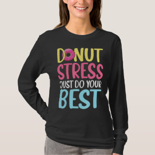Camiseta Rosquinha Dia de Teste Homens Mulheres Rosquinha P