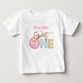 Camiseta Rosquinha doce um primeiro aniversario