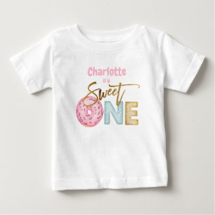 Camiseta Rosquinha doce um primeiro aniversario