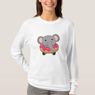 Camiseta Rosquinha Elefante Bonito Sprinkles