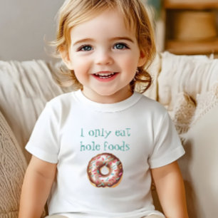 Camiseta Rosquinha Engraçada E Bonita Coma Apenas Comidas D