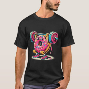 Camiseta Rosquinha Engraçada Musculação Levantamento de Pes