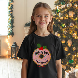 Camiseta Rosquinha Engraçada Natal Wreath Personalize
