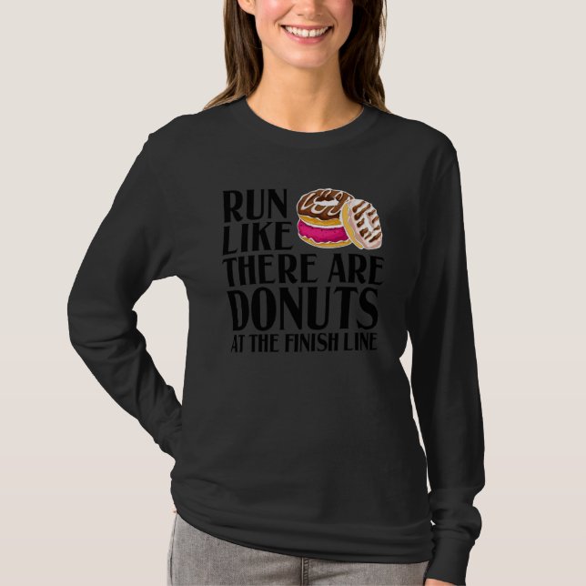 Camiseta Rosquinha Engraçada Para Mulheres Legal Esportivas (Frente)
