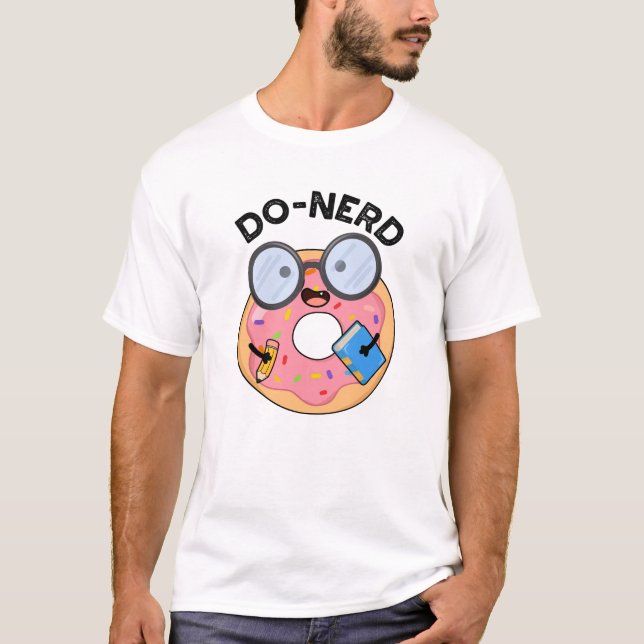 Camiseta Rosquinha Engraçado Do nerd (Frente)