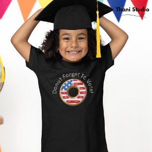 Camiseta Rosquinha Engraçado Esqueça de Votar Escuro