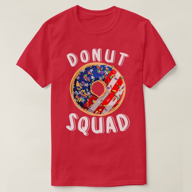 Camiseta Rosquinha Esquadrão  - Rosquinha de Bandeira Ameri (Frente do Design)