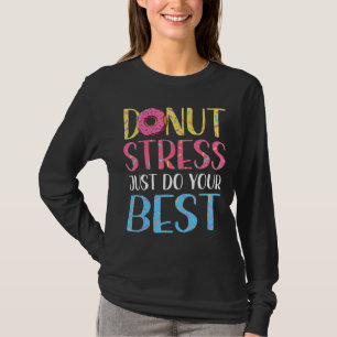 Camiseta Rosquinha Estresse Dia de Estresse Professora Masc