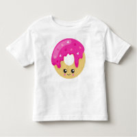 Rosquinha Kawaii, Rosquinha Cor-de-Rosa, Noz-De-Oz