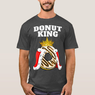 Camiseta Rosquinha King Doughnut Engraçado Rosquinha Lover