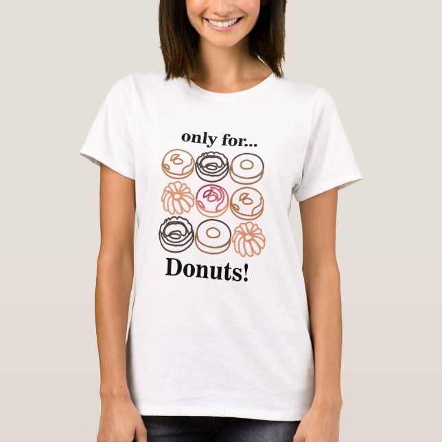 Camiseta Rosquinha Noz Doce Engraçado (Frente)