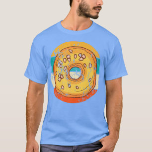 Camiseta Rosquinha padaria padaria retro de bolos de bolos