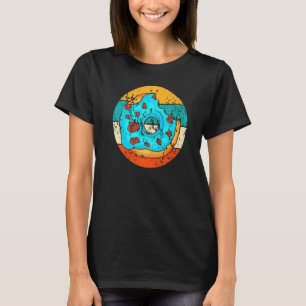 Camiseta Rosquinha padaria padaria retro de bolos de bolos