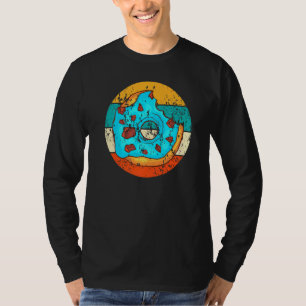 Camiseta Rosquinha padaria padaria retro de bolos de bolos