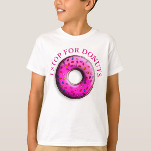 Camiseta Rosquinha pálida com aspersores coloridos + suas i