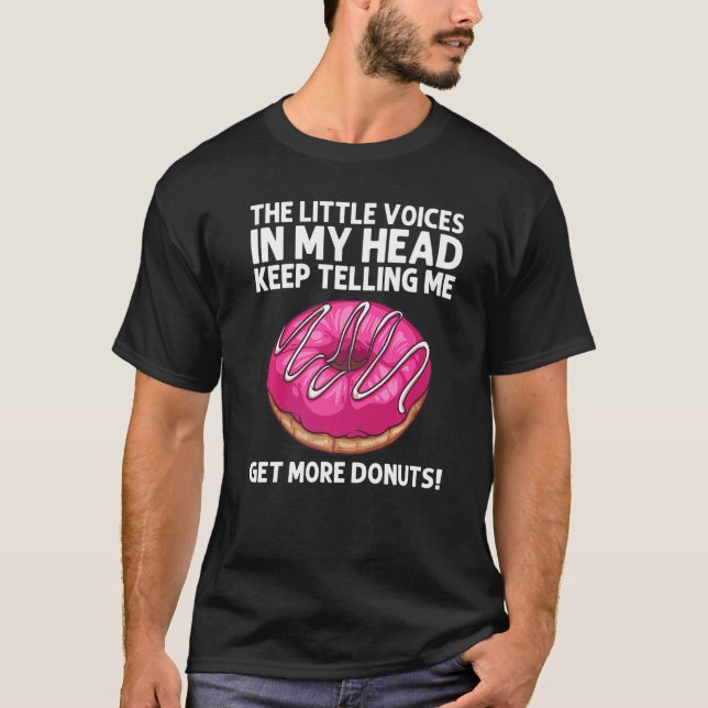 Camiseta Rosquinha Para Homens Rosquinha De Folhetos De Noz (Frente)