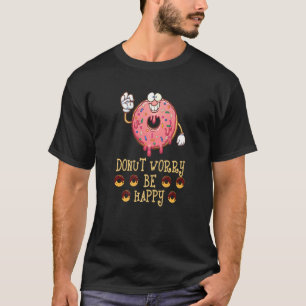 Camiseta Rosquinha Preocupada com Rosquinhas felizes Pun St