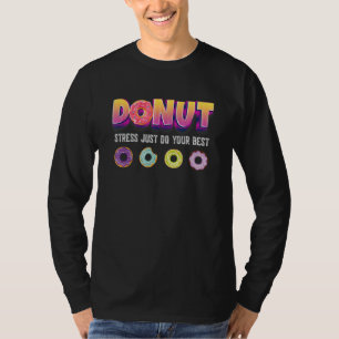 Camiseta Rosquinha Preocupada Seja feliz Quotas divertidas