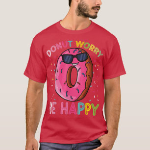 Camiseta Rosquinha Preocupada Ser Feliz Rosquinha Comida P