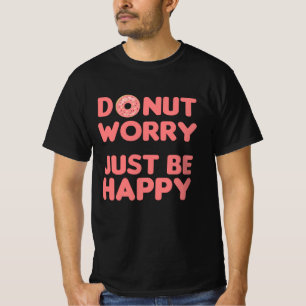 Camiseta Rosquinha Pun Comida Engraçada Rosa Cheio