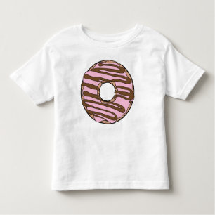 Camiseta Rosquinha Rosa, Castanho, Chocolate, Icagem, Glacé