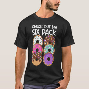 Camiseta Rosquinha Seis Pacotes de Pornografia Verificar Me