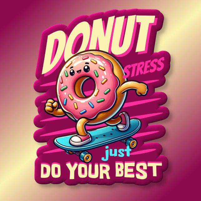 Camiseta Rosquinha Stress Faça o seu melhor (Criador carregado)