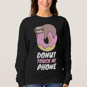 Camiseta Rosquinha Toque no My Phone Sloth Rosquinha Pun