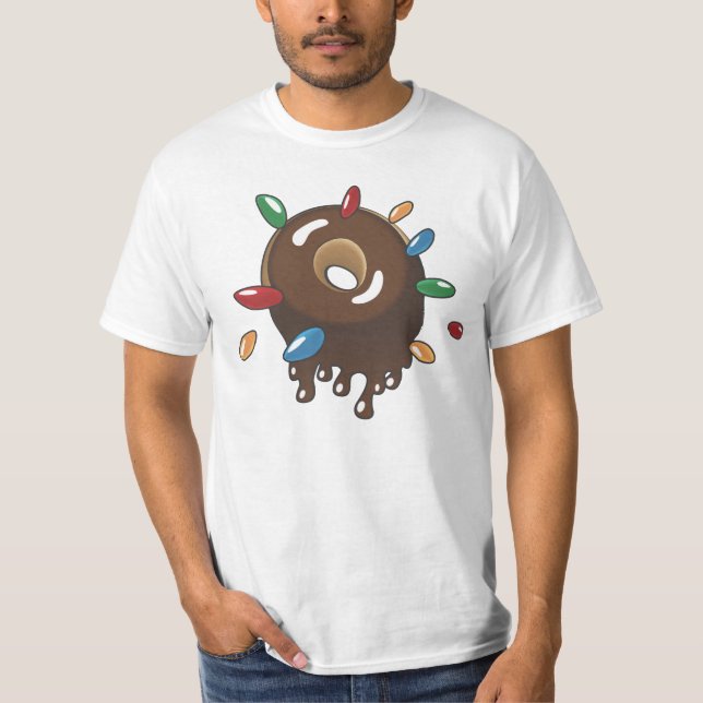 Camiseta Rosquinha w/Sprinkles do chocolate (Frente)