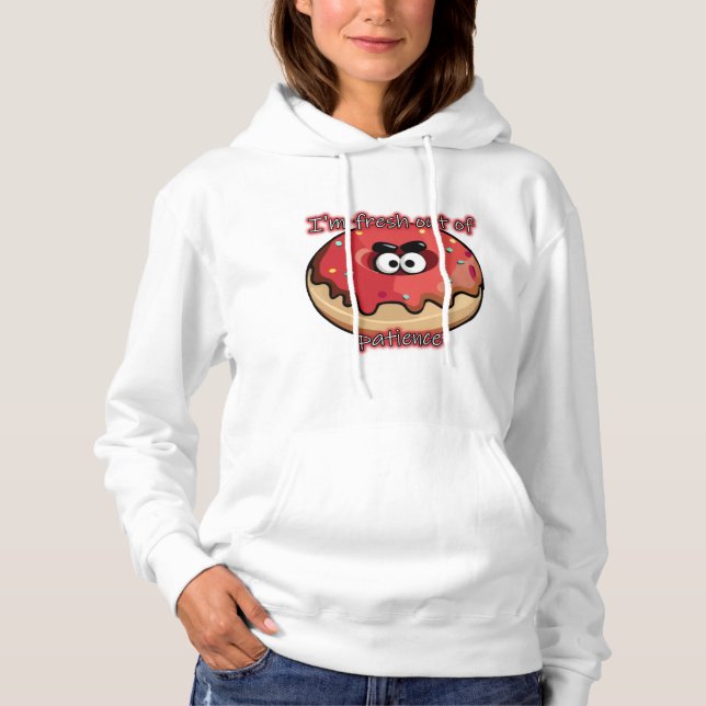 Camiseta Rosquinha zangada: Fresca da paciência (Frente)